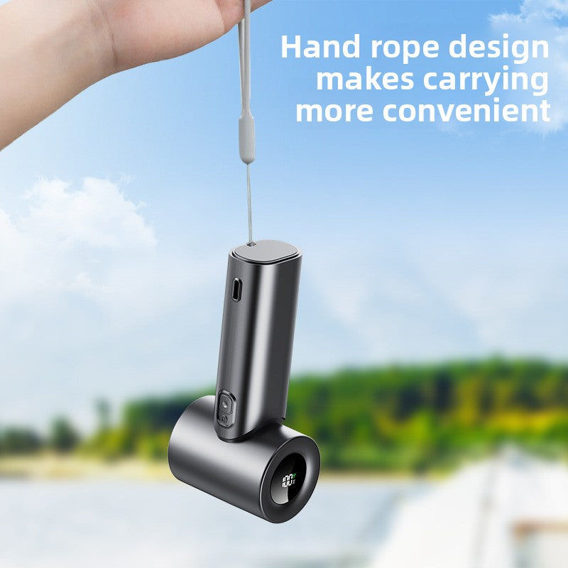 usb charging digital display portable handheld fan