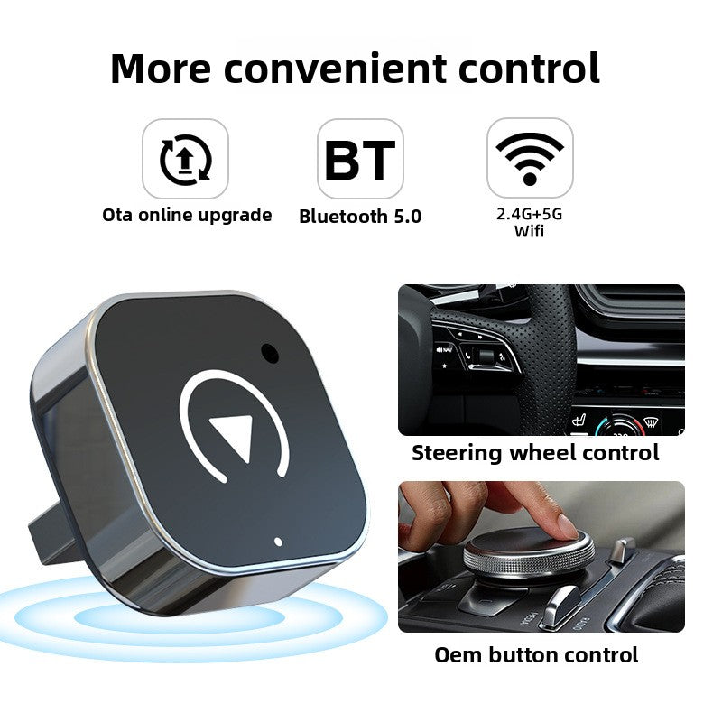 Carplay wired to wireless carplay box dual-channel custom car machine interconnection
